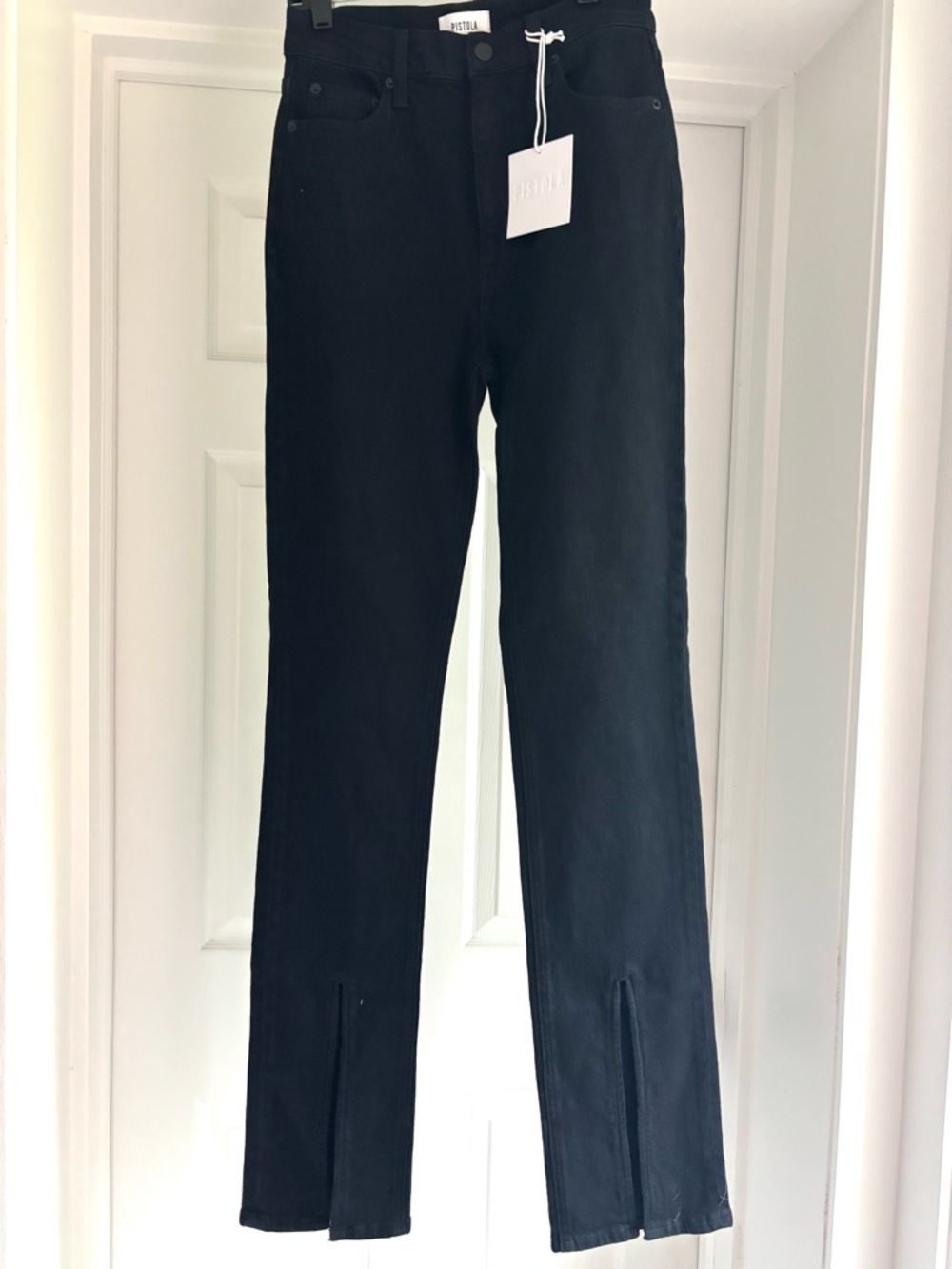 NWT Pistola Womens High-rise, slim fit, slight boot-cut, with slit ankle jeans